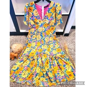 VINTAGE STYLE/ MATERNITY MIDI DRESS